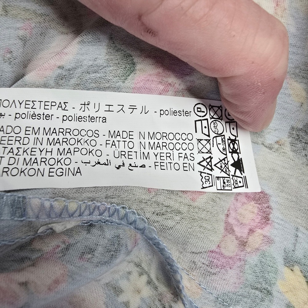 Zara Floral Mini Dress Womens M Forest Fairy Prairiecore Whimsical Coquette Y2K - Picture 4 of 13